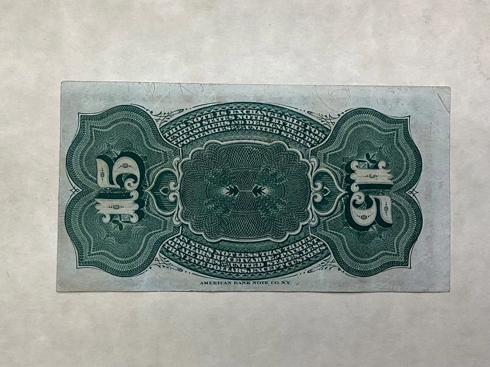 ~ FR 1267 - Fourth Issue 15 Cents Bust of Columbia US Fractional Currency Note - Image 2 of 2