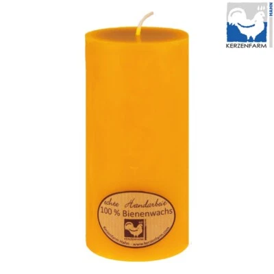 Bienenwachskerze Stumpen Bienenwachsstumpen 135 x 64 mm Imker Honig XXL - Bild 1 von 2