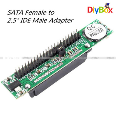 7+15 Pin Female SATA TO 2.5'' Male 44Pin IDE Adapter Converter For Laptop PC