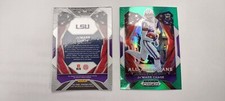 JA'MARR CHASE ROOKIE PRIZMS Draft Picks All American #185 Green & Purple  PRIZM