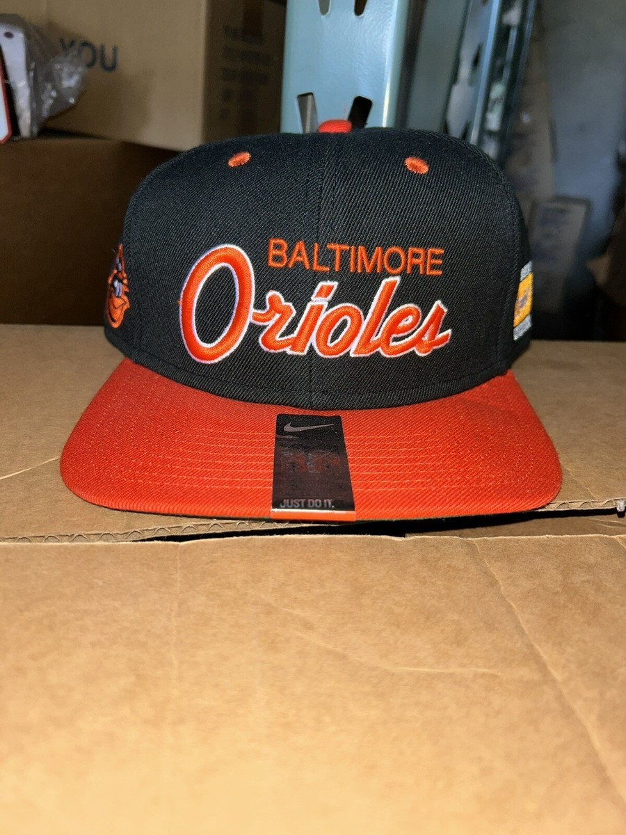 Nike Vintage Two Toned Script Baltimore Orioles Black/Orange