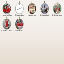 Greyhound Dog Oval Glass Christmas Hanging Ornaments for X-mas Tree Decorations