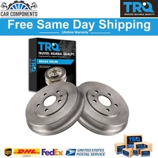 TRQ Rear Brake Drum Pair LH Driver & RH Passenger Sides for Chevy Sonic Trax