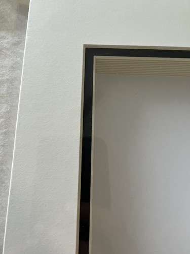 Pack of 10 White- Black Trim Pre-Cut 8x10 Picture Mat for 5x7 Photo Frame Mattes - Picture 7 of 9