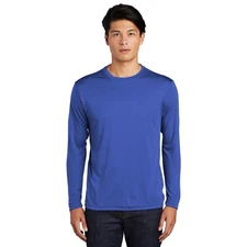 Badger Sport Men's Long Sleeve Active Wear Shirt  SIZE SMALL - COLOR BLUE