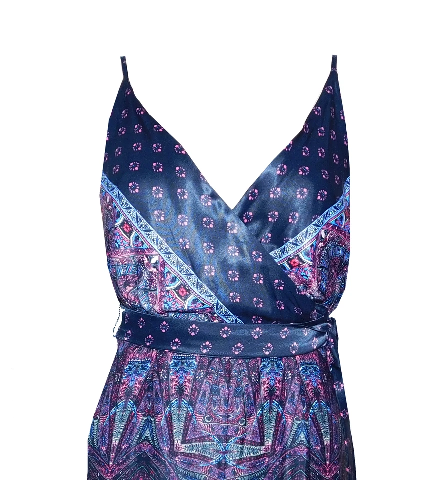 Mono Free People pierna ancha satinado seda talla 8 Foto 2 de 4