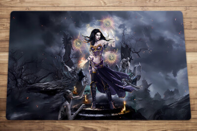 Liliana Trading Card Game CCG MTG Playmat TCG CCG Mat Free Bag | eBay