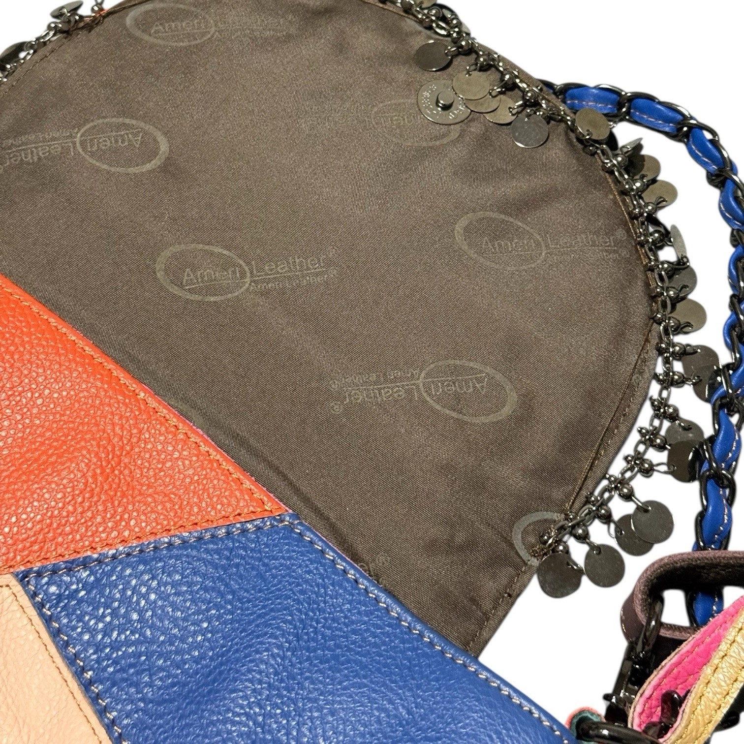 Ameri-Leather Leather Handbag Multicolor Soft Lea… - image 7