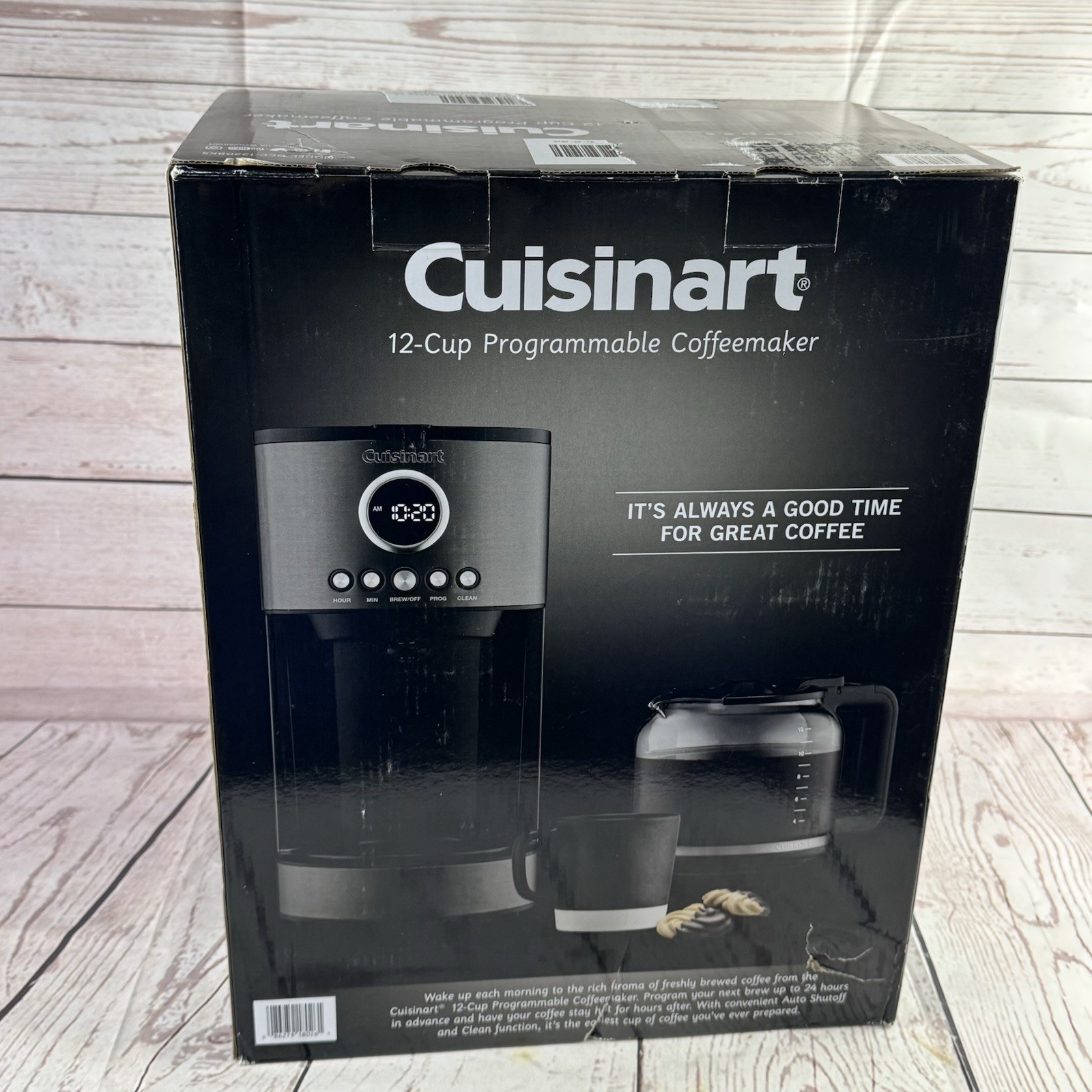 Black Stainless W Glass Carafe