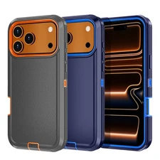 For iPhone 17 Pro Max/17 Pro/17 Case Rugged Shockproof Heavy Duty Military Cover