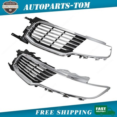 For Lincoln MKX 2016 2017 2018 Front Upper Grille Chrome Passenger & Driver 2pcs