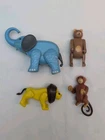 Vintage Fisher Price Little People Circus Train Animals #991 Zoo Toys