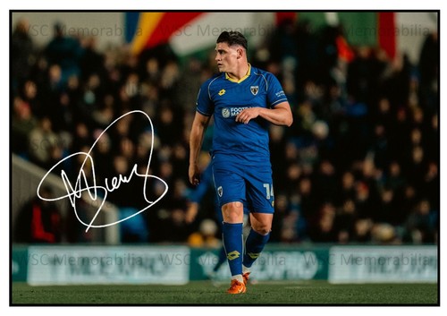 11692. Matty Stevens Signed Pictures (A4 Prints) AFC Wimbledon Forest Green etc.
