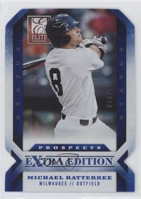 2013 Panini Elite Extra Edition Status Blue Die-Cut 50/100 Michael Ratterree 9pd