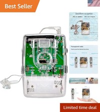 TR624 Portable AM/FM Mini Radio - Lightweight with Clear Headphones, AAA Powered