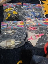 Mcdonald's mighty morphine power rangers lot Of 4 White Ranger Blue Pink