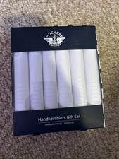 Dockers 6 Pack Of 100 Cotton White Handkerchiefs New In Box