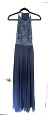 Blue Floor Length Vera Wang Bridesmaid Dress, size 2 (worn once!)