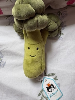 Jellycat Vivacious Gemüsebrokkoli Brandneu Mit Etikett Nicht mehr im Handel erhältlich