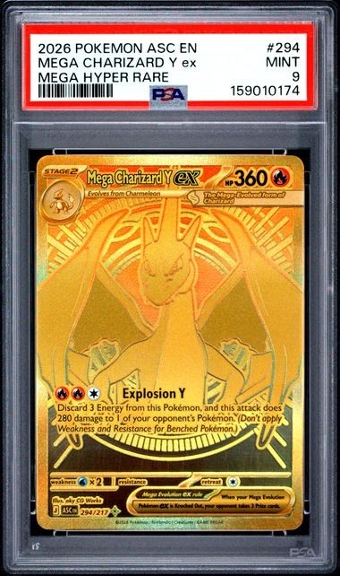 2026 POKEMON ASC EN-ASCENDED HEROES 294 MEGA CHARIZARD Y EX MEGA HYPER RARE