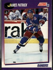 1991-92 Score American #230 James Patrick New York Rangers