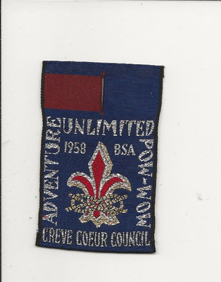 APATCHE patch / CREVE COEUR COUNCIL / 1958 POW WOW - Boy Scout BSA A143-B66