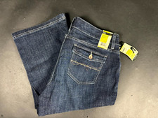NWT Lee Capri Jeans Womens 18W Blue Cotton Straight Natural Fit Just