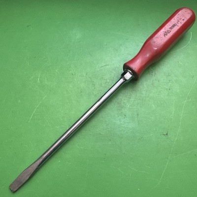 MAC Tools USA 13'' Long RED Hard Handle 3/8'' Flat Slotted Tip Screwdriver PKR8A