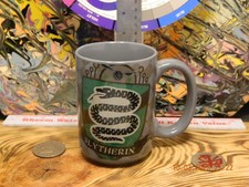 Harry Potter Slytherin House Coffee Mug   14oz Ceramic Cup   Snake Crest Design