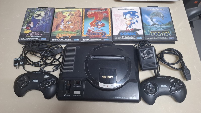 Sega Mega Drive Black Console