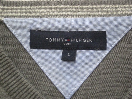 TOMMY HILFIGER GOLF PULLOVER GRAU-MELANGE GR. L TOP - Bild 4 von 5