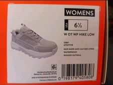 Ozark Trail Waterproof Hiking Shoes Women's OT WP HIKE LOW Gray Size 6 12
