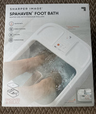 Sharper Image Spahaven Heated Foot Bath with Massagers and Digital Display New