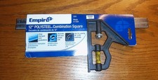 Empire 220 12-Inch Polysteel Combination Square  Adjustable Built-In Level NEW