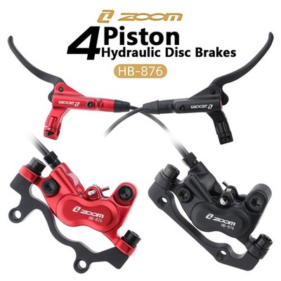 ZOOM Mountain Bike Hydraulic Disc Brakes Set 4-Piston MTB Front