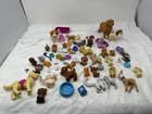Mattel Barbie Pets Plastic Figure Lot W/ Dogs Cats & More + Some Accessories