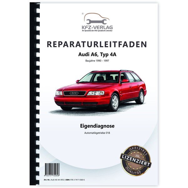 Audi A6 Typ 4A 1990-1997 Eigendiagnose 018 Automatikgetriebe Reparaturanleitung-image