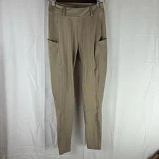 TURNHIER Equestrian Tan Poly Stretch Legging Horse Riding Pants Women’s Sz Small