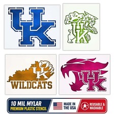 Plantilla de gatos salvajes de la Universidad de Kentucky del Reino Unido - reutilizable, lavable, plana 10 mil