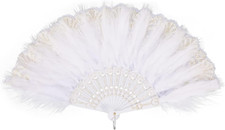 Marabou Feather Fan