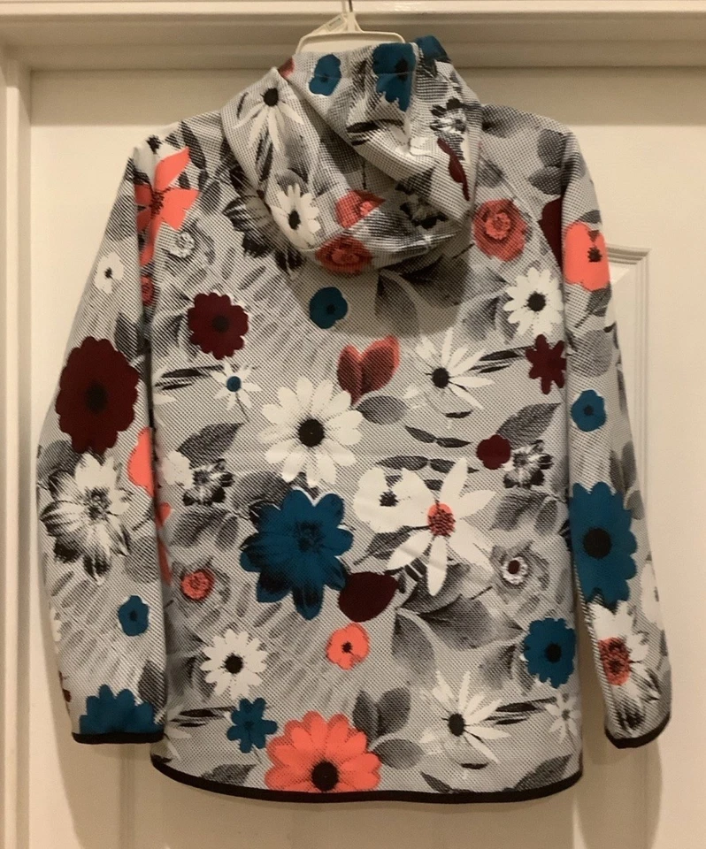 Burton Crown Pullover Impermeable Polar Sudadera con Capucha Snowboard Niñas Mediano Floral Foto 4 de 4