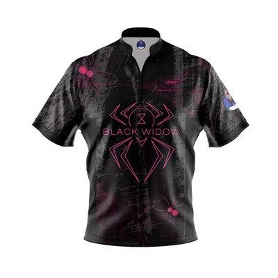 Custom Name Hammer Black Widow Black Neon Pink Grunge Bowling Jersey Shirts