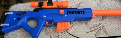 Nerf Fortnite BASR-R Bolt Action Blaster Dart Gun Used