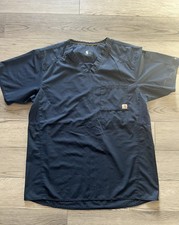 Carhartt Men's Slim Fit V-Neck C15106 Short Sleeve Scrub Medical Top Size M