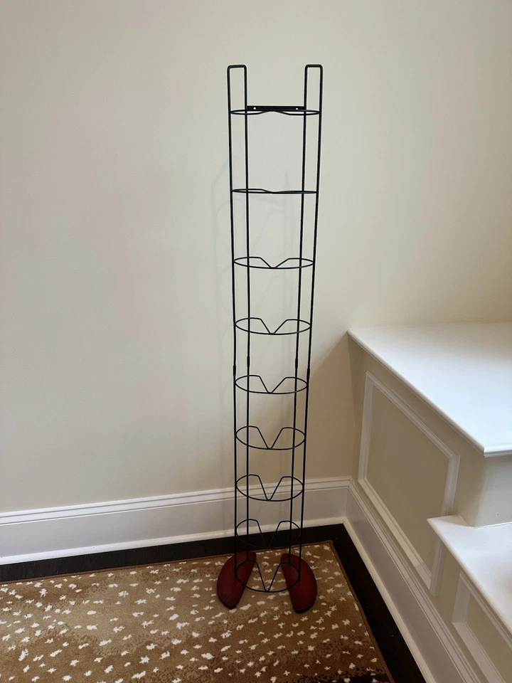 Vintage  CD DVD Retro Game Storage Tower Wire Rack Nest Wood Base 110+ - Image 3 of 4