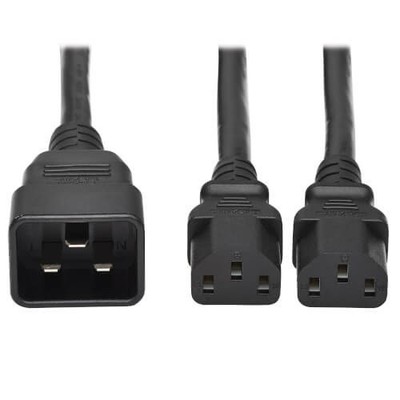 6FT C20 to Dual C13 Y Power Cable for Bitmain Antminer S19 L7 Miner