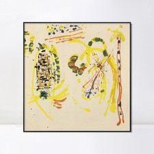 Framed Canvas Giclee Print Art Eye Scape by Jackson Pollock Home Office Decor