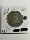 1837 50C Capped Bust Half Dollar XF Details Better Date Early Half