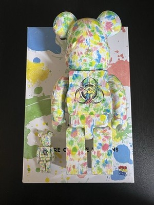 Inntersect Multi Color Bearbrick 400% & 100% Set Medicom Toy