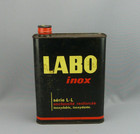 Bidon de 2 litres d'huile moteur LABO, déco atelier, collection automobile.